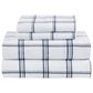 Pem America Truly Soft Bristol 4-Piece Queen Sheet Set in White and Black, , large