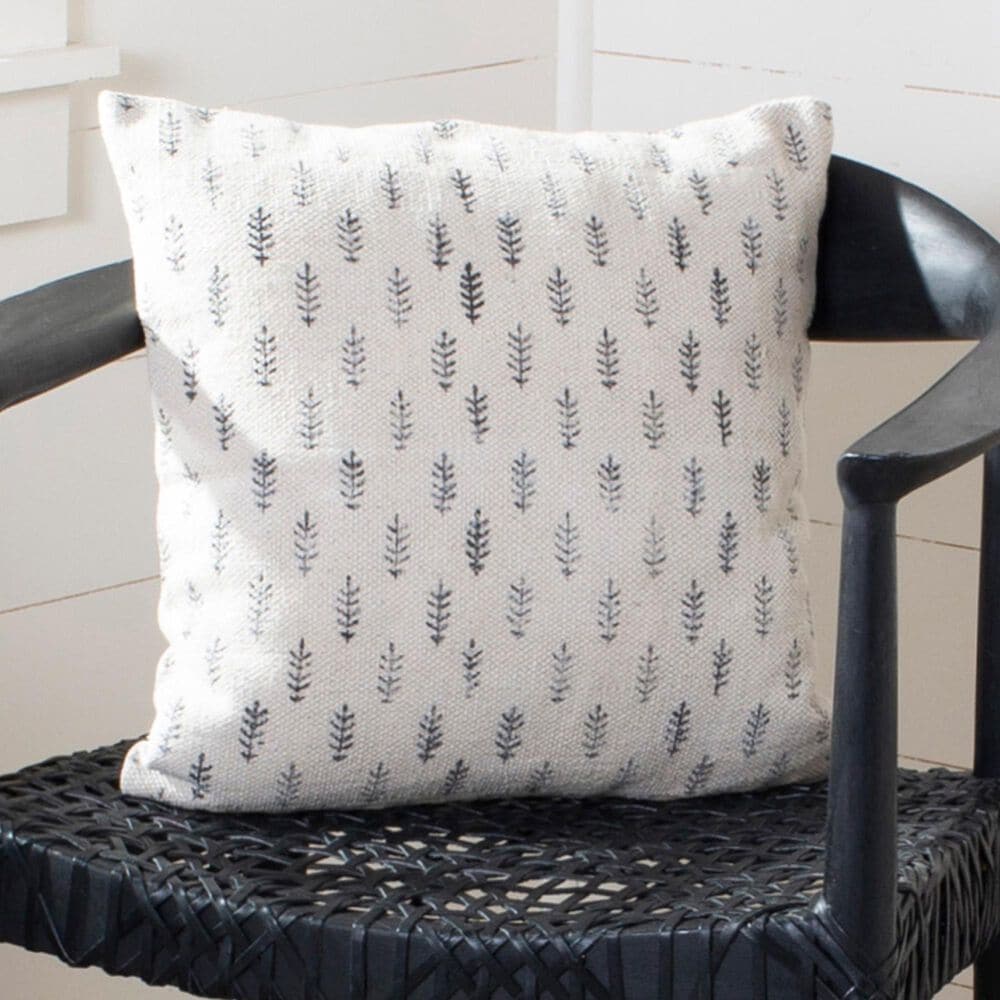 Safavieh Fanla 20" Pillow in White and Black, , large