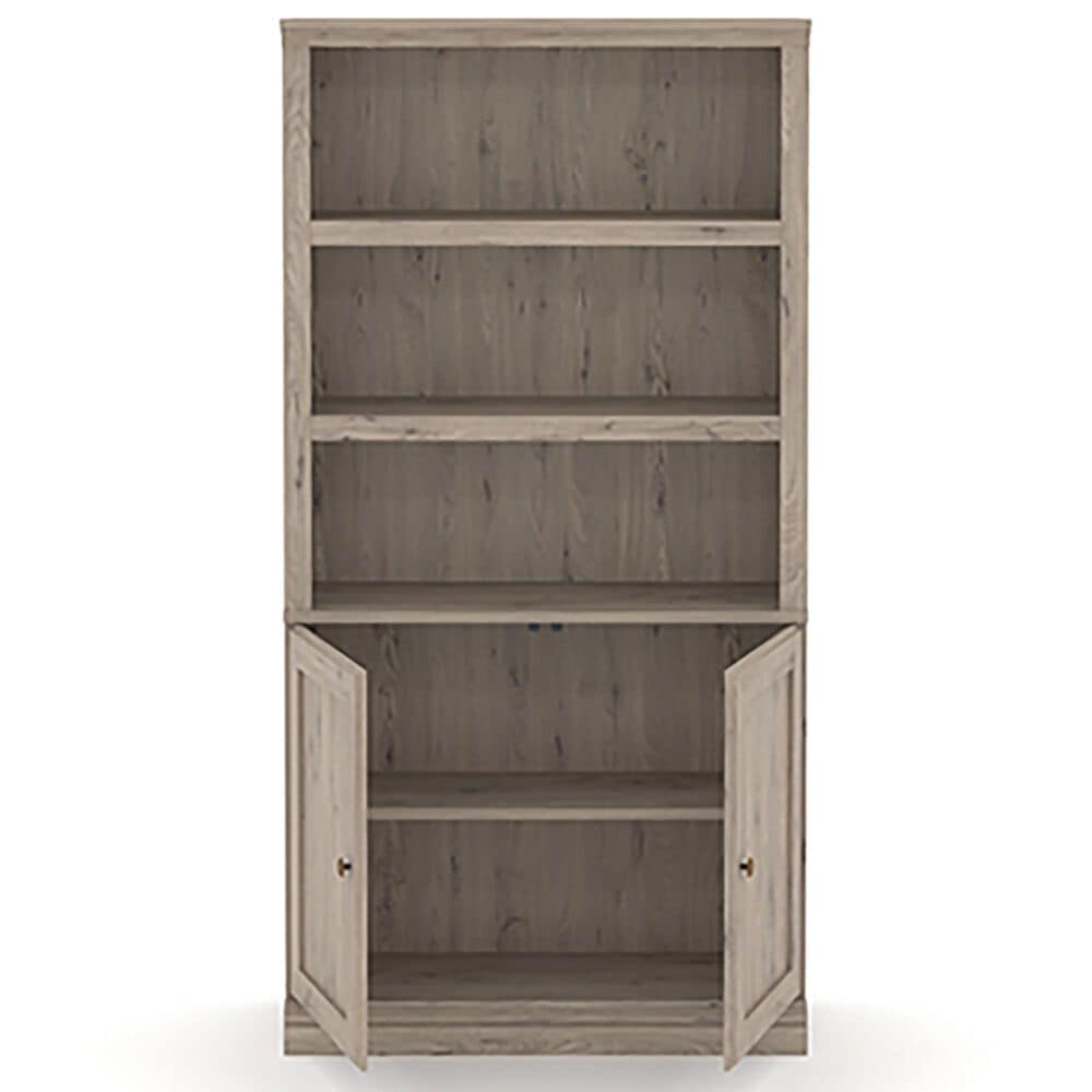 Sauder Select 5-Shelf Bookcase with Door in Laurel Oak, , large
