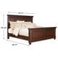 Millenium Porter King Panel Bed in Rustic Brown, , large