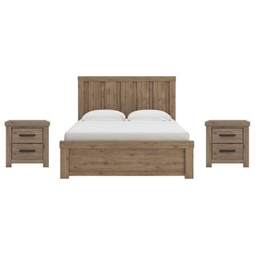 Ashley KING PANEL BED WITH TWO NIGHTSTANDS, , large