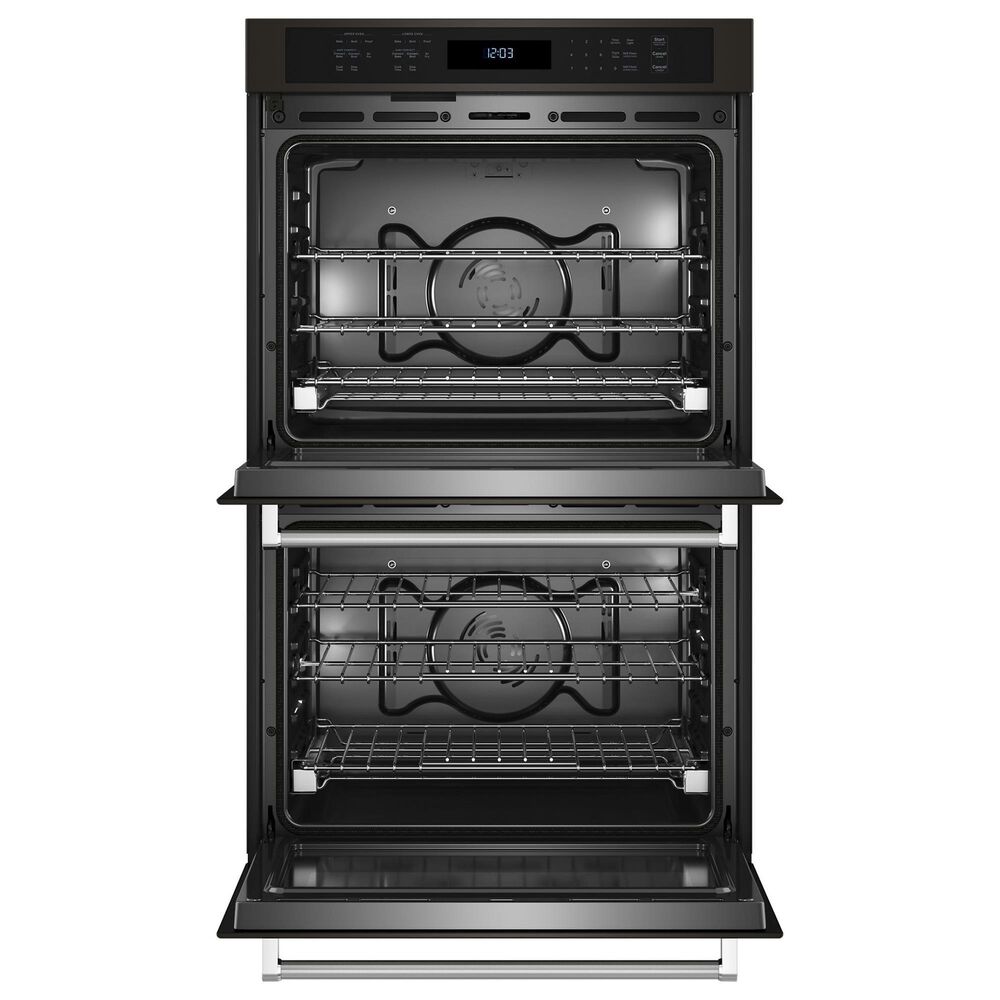 KitchenAid 27&quot; Double Electric Wall Oven with Air Fry Mode in Black Stainless Steel and PrintShield, , large