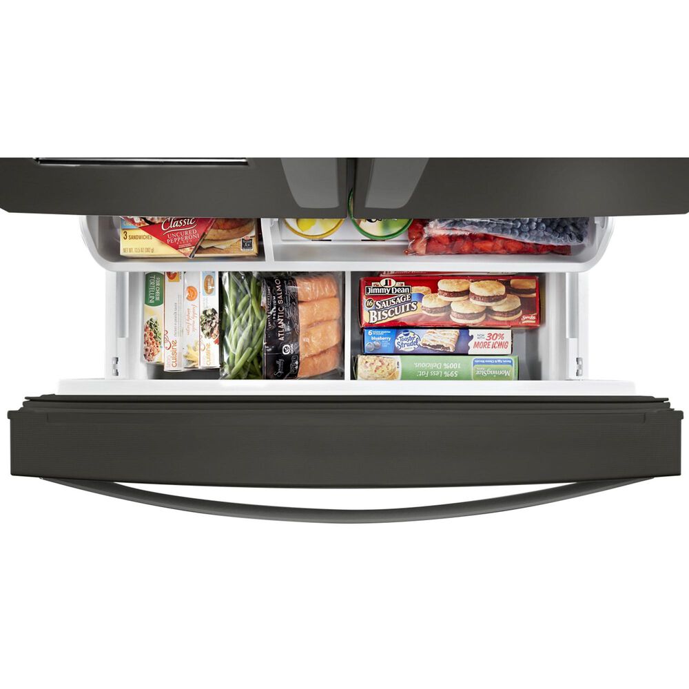 Whirlpool 23.8 Cu. Ft. Counter-Depth French Door Refrigerator in Fingerprint Resistant Black Stainless Steel, , large