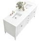 James Martin Vanities Myrrin 72" Double Vanity in Bright White with 3 cm White Zeus Quartz Top, , large
