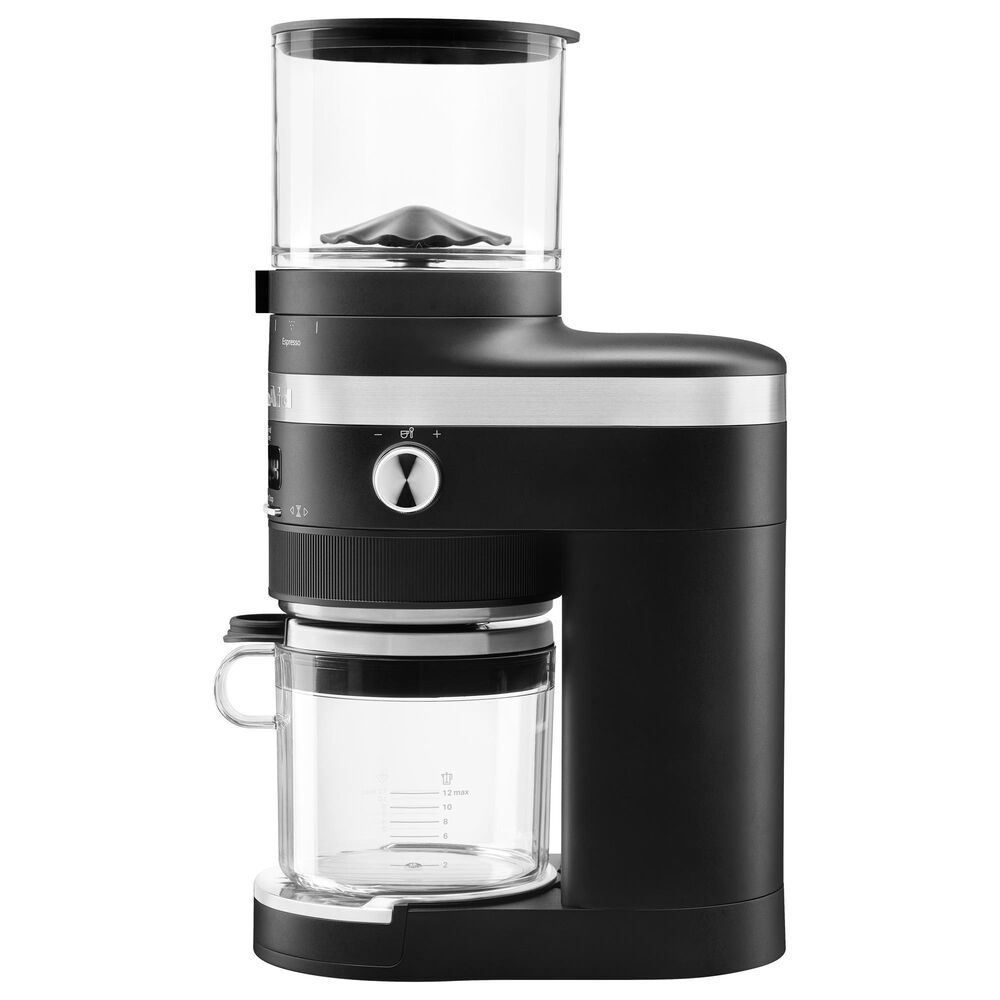 KitchenAid Matte Black Burr Coffee Grinder + Reviews