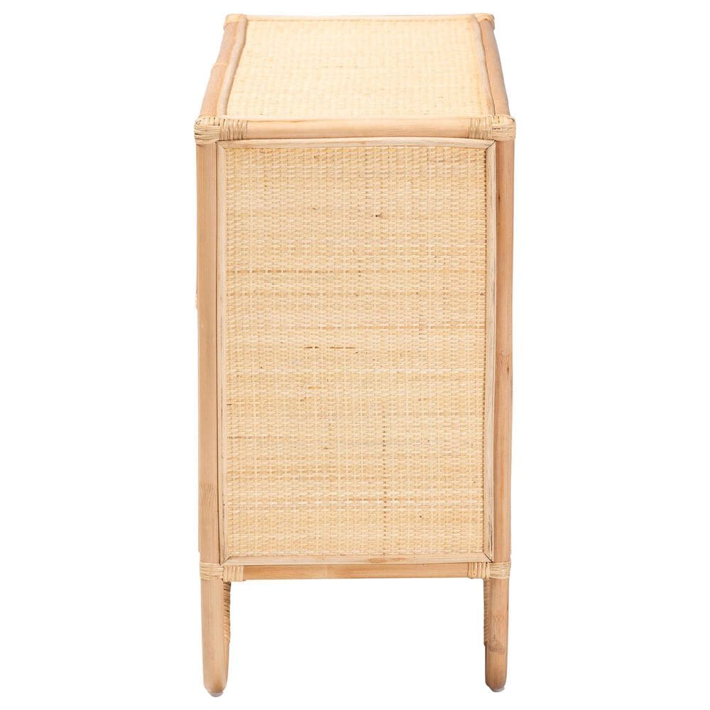 Baxton Studio Acelin Rattan Storage Cabinet in Natural, , large