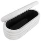Lifestyle Solutions Lancaster Storage Ottoman in White, , large