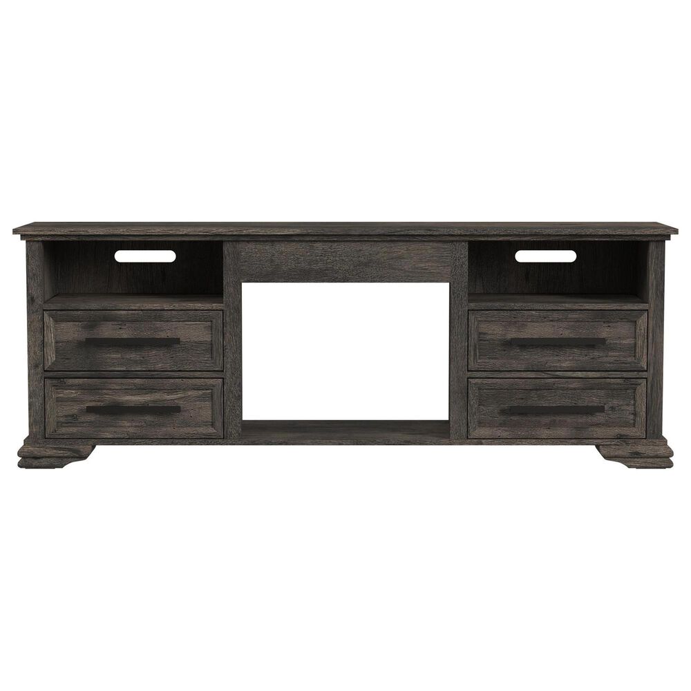 Mayberry Hill Park Ridge 71" TV Console with Side Piers in Charcoal, , large