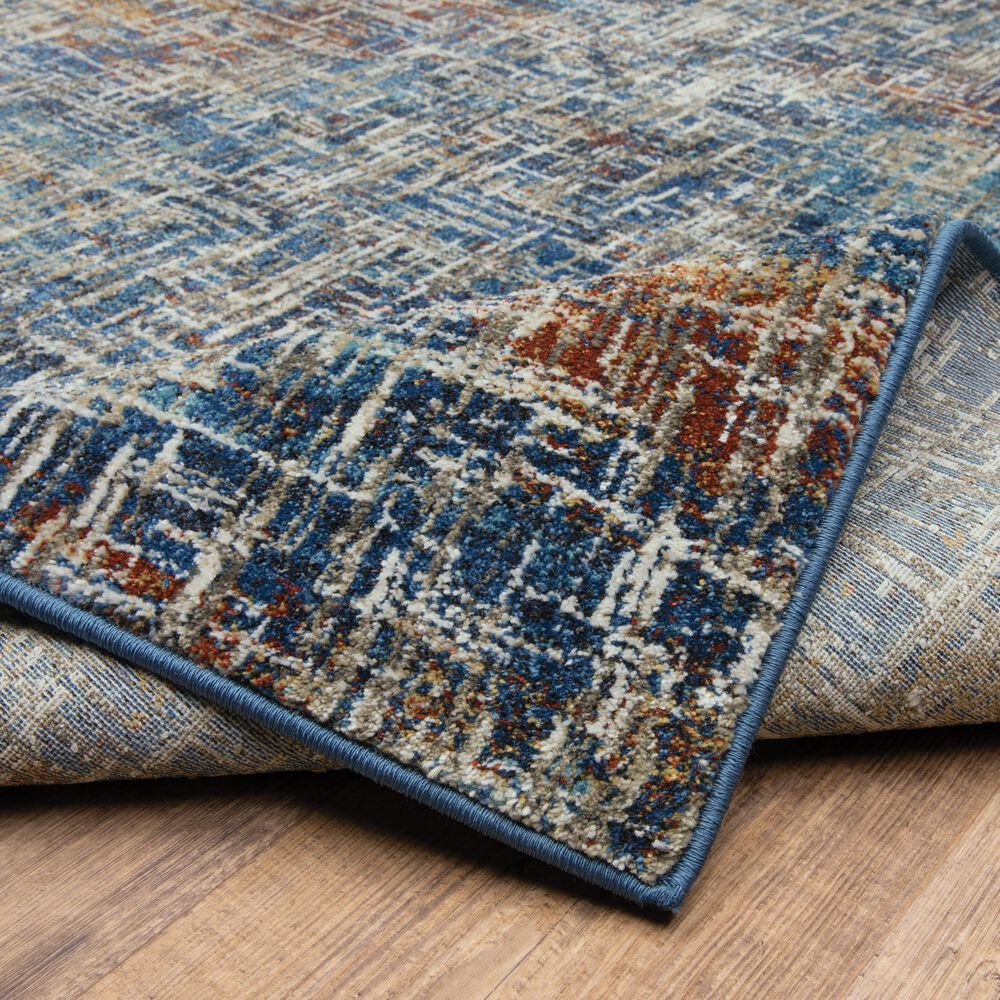 Oriental Weavers Venice Latina 2&#39;3&quot; x 7&#39;6&quot; Blue, Gold and Ivory Runner, , large