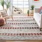 Safavieh Natura NAT657A 9" x 12" Ivory and Red Area Rug, , large