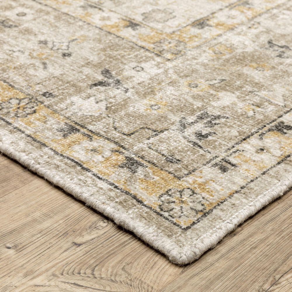 Oriental Weavers Windham Beige and Gold 2&#39;6&quot; x 10&#39; Runner, , large