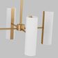 Visual Comfort & Co. Capalino Large Chandelier in Satin Brass, , large