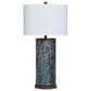 Flair Industries 35" Ceramic Table Lamp in Blue Opal and Brown, , large