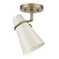 Golden Lighting Reeva 7" Wall Sconce with Glossy Ecru Shade in Modern Brass, , large