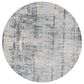 Surya Brunswick 5"3" Round Pale Blue, Dusty Sage, Olive, Teal, Taupe, Light Gray, White and Navy Area Rug, , large