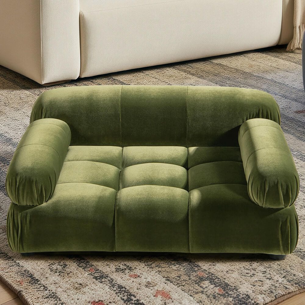 Jennifer Taylor Home Marcel Pet Bed in Olive Green, , large
