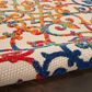 Nourison Aloha Damask 3"6" x 5"6" Multicolor Indoor/Outdoor Area Rug, , large