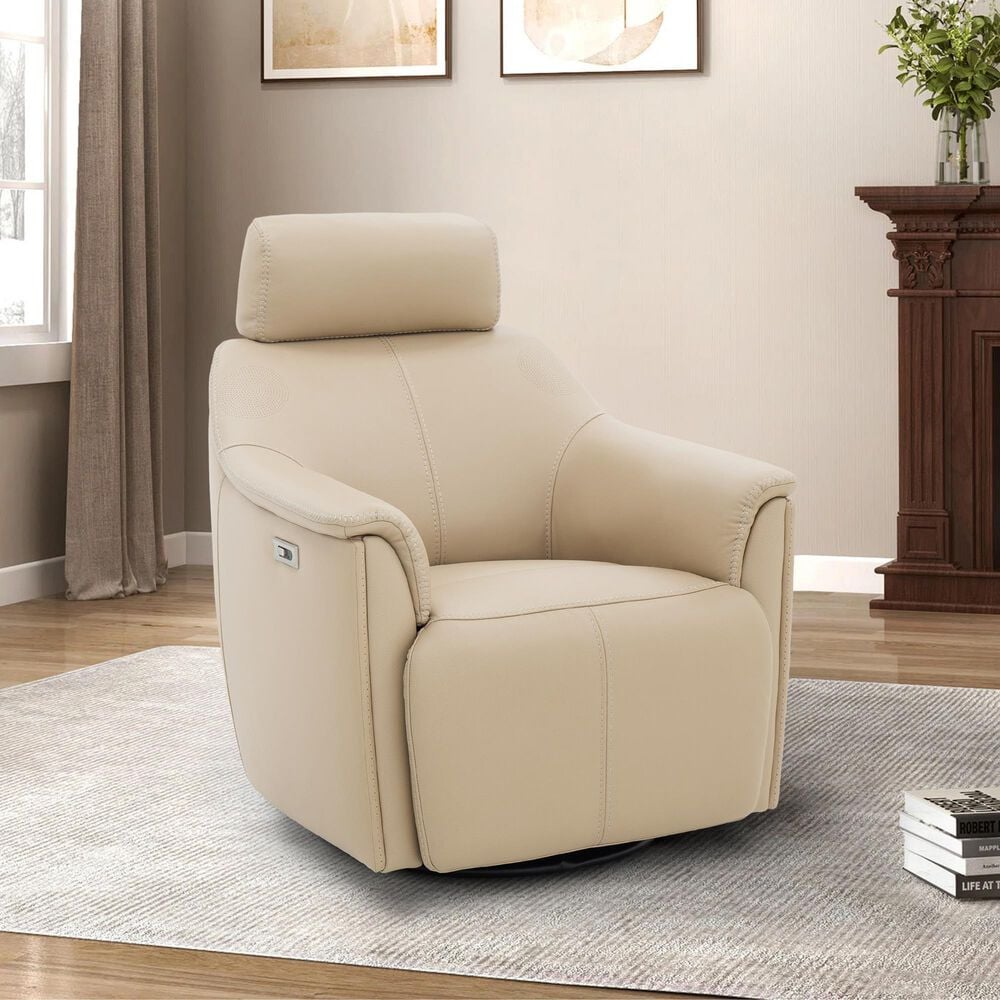 MotoMotion Echo Power Swivel Tilt Recliner with Audio in Sorrento Sand, , large
