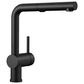 Blanco Linus 1.5 GPM Low-Arc Pull-Out Kitchen Faucet in Coal Black, , large