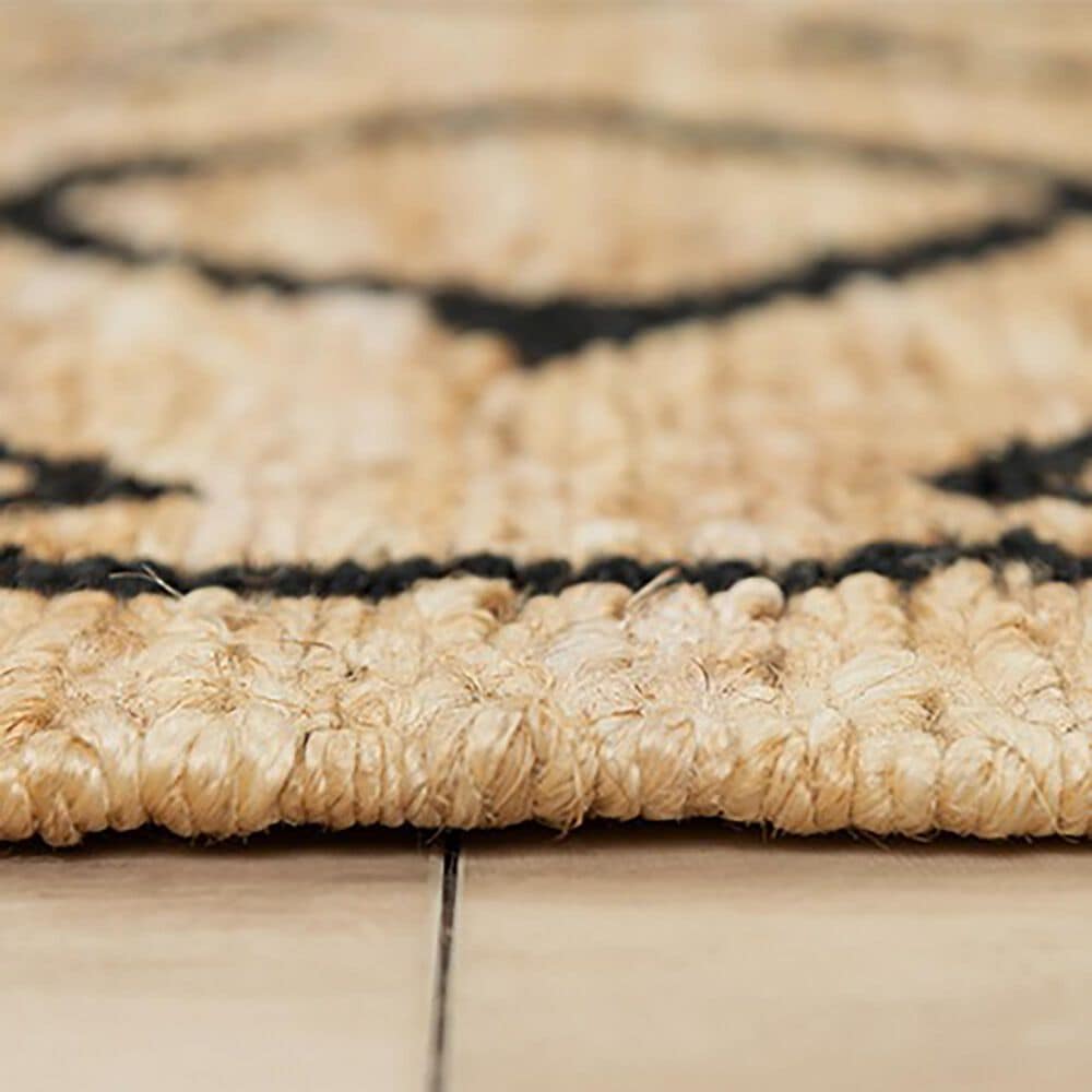 RIZZY Bengal 5&#39; x 7&#39;6&quot; Beige and Black Area Rug, , large