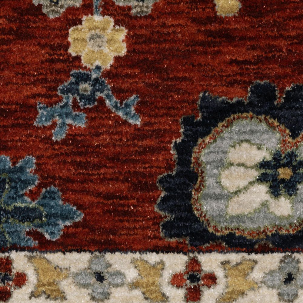 Oriental Weavers Eliana ELI12 Red and Blue 6&#39;7&quot; x 9&#39;6&quot; Area Rug, , large