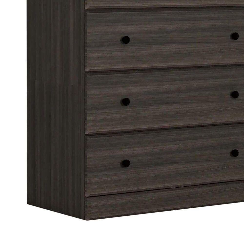 Lemoore Big Chester 5-Drawer Chest in Grey Walnut, , large