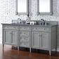James Martin Vanities Brittany 72" Double Bathroom Vanity in Urban Gray with 3 cm Charcoal Soapstone Quartz Top and Rectangle Sinks, , large