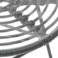 Hearth and Haven Orlando Outdoor Round Side Table with Glass Top in Gray, , large