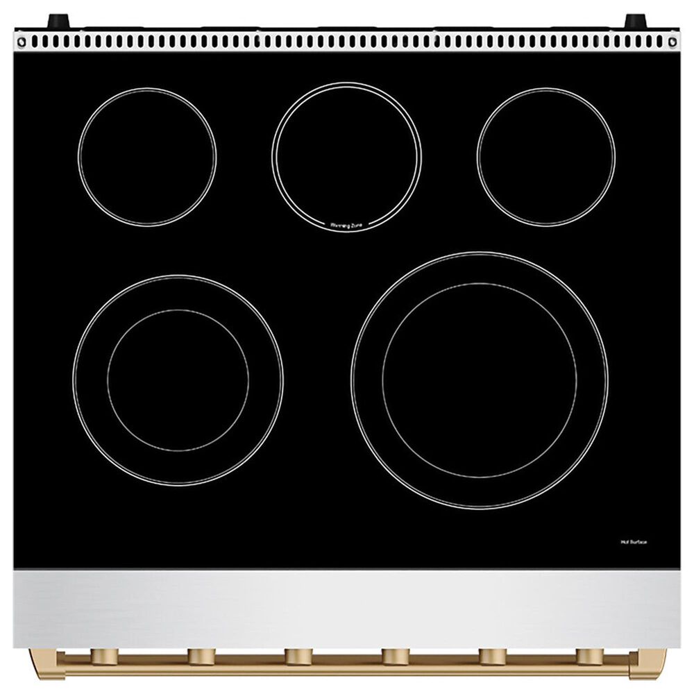 Thor Kitchen Gordon Ramsay 4.6 Cu. Ft. Professional Freestanding Electric Range with Bronze Handle Kit in Stainless Steel, , large