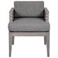 Blue River Vivid Outdoor Dining Chair with Light Gray Cushions in Light Gray Eucalyptus, , large