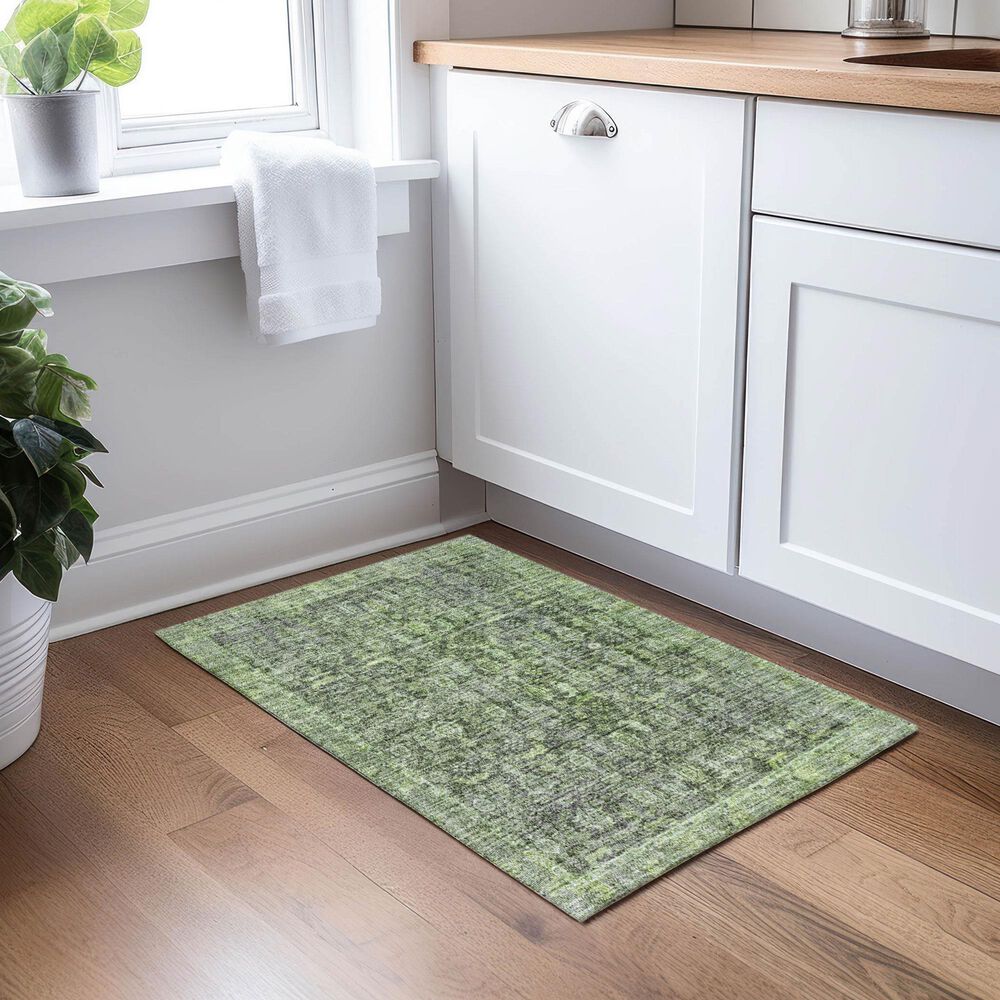 Dalyn Rug Company Karaj KJ3 1&#39;8&quot; x 2&#39;6&quot; Cactus Indoor/Outdoor Area Rug, , large