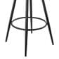Armen Living Gardenia Swivel Counter Stool in Black, , large