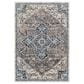 Surya Tuscany TUS-2335 Blue, Cream, Dark Blue, Gray, Dusty Coral and Light Beige 12" x 15" Area Rug, , large