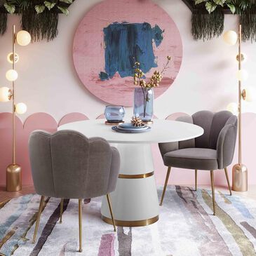 Tov Furniture Peony Dining Chair in Grey, , large