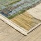 Oriental Weavers Soleri 6"7" x 9"6" Blue and Green Area Rug, , large