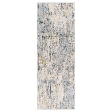 Surya Laila  2"7" x 10" Light Gray, Navy, Camel, Wheat and Charcoal Runner, , large
