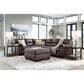 Ashley WillowBend 3-Piece Sectional with LAF Sofa in Umber, , large