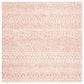 Safavieh Micro-Loop Southwestern 9" Square Pink and Ivory Area Rug, , large