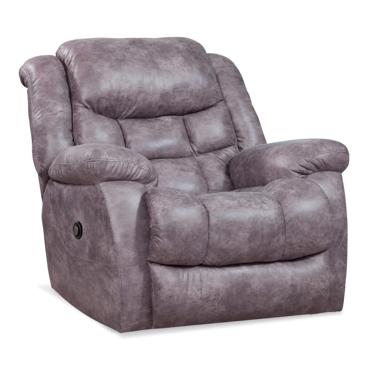 HomeStretch Blockbuster Power Rocker Recliner in Pewter NFM