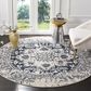 Safavieh Madison MAD603D-5R 5" Round Cream/Navy Area Rug, , large