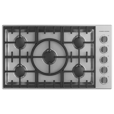 Fisher & Paykel Grate Surface 36" Natural Gas Cooktop in Stainless Steel, , large