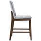 New Heritage Kody Counter Stool with Gray Upholstery in Dark Walnut, , large