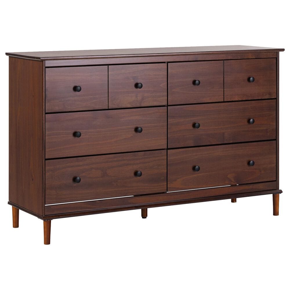 Walker Edison Spencer 6-Drawer Dresser in Walnut, , large