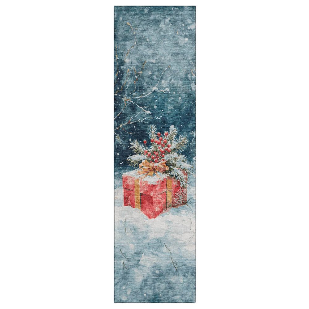 Dalyn Rug Company Wonderland WN13 2"3" x 7"6" Blue Indoor/Outdoor Runner, , large