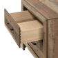 Crown Mark Elmer 2 Drawer Nightstand in Rustic Brown, , large