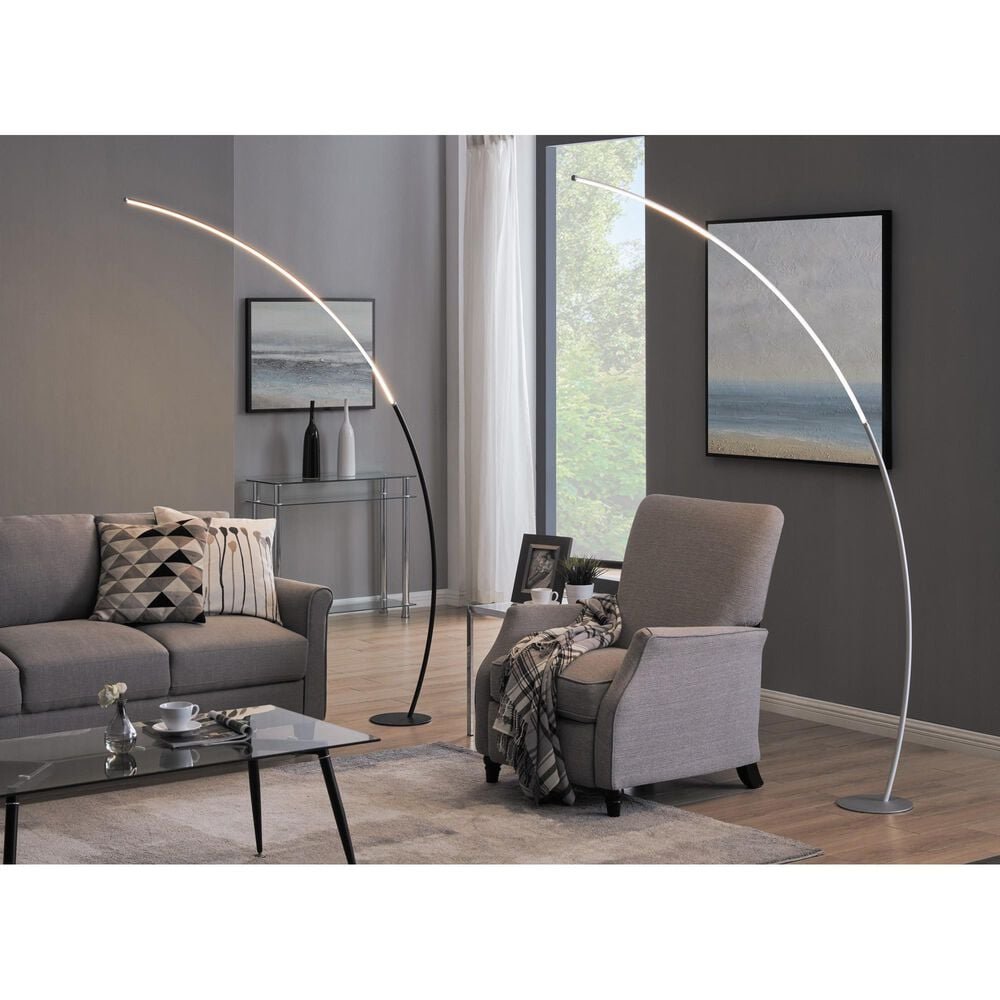 Lite Source Monita Arc Lamp in Black, , large