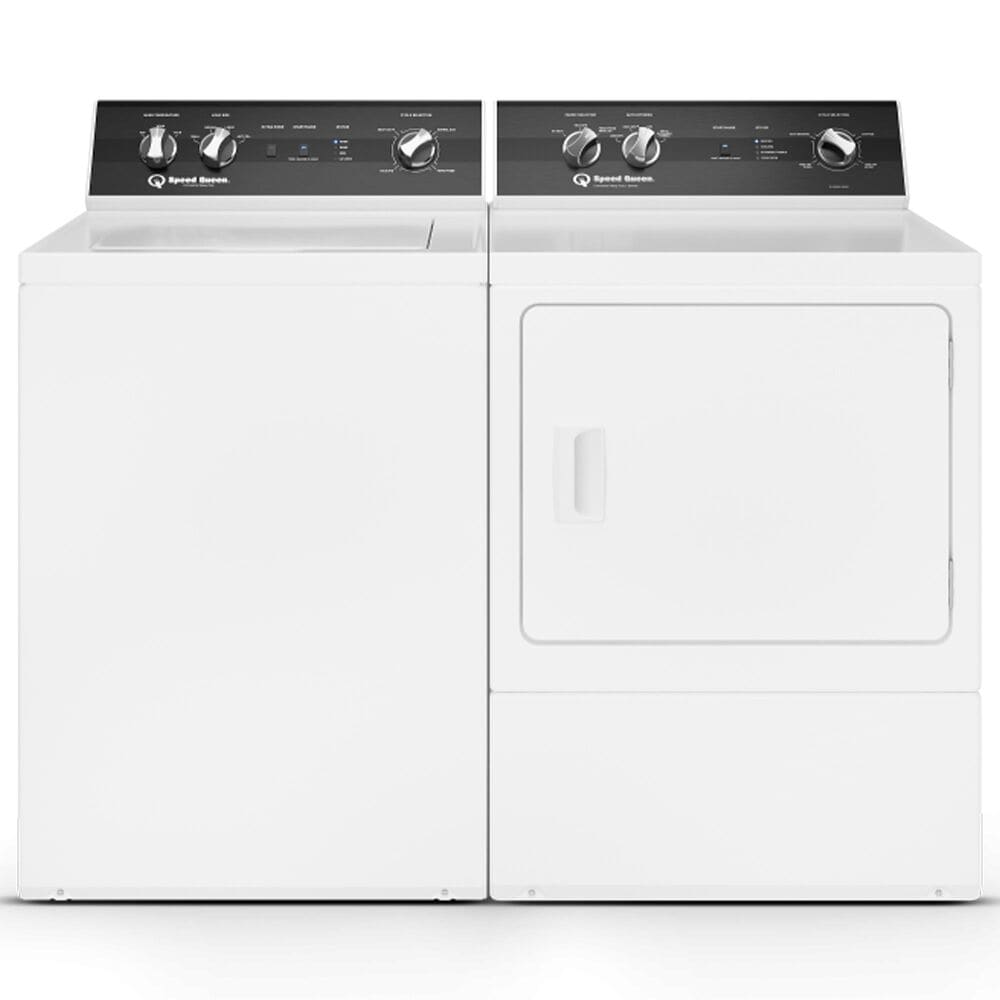 Speed Queen 3.2 Cu. Ft. Top Load Washer and 7.0 Cu. Ft. Front Load Gas Dryer Laundry Pair with 4-Preset Cycles in White, , large