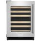 KitchenAid 24" Undercounter Wine Cellar with Left Hinge, Wood-Front Racks in Stainless Steel, , large