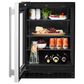 KitchenAid 5.2 Cu. Ft. Undercounter Refrigerator with Glass Door and Left Hinge in Black and Stainless Steel, , large