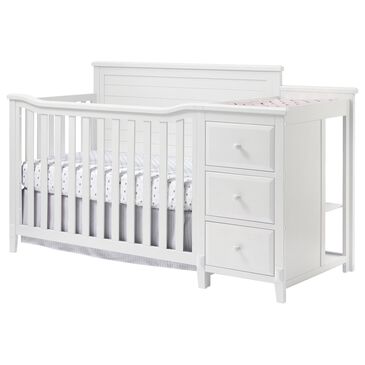 Sorelle Berkley Crib with Changer Panel Crib in White, , large